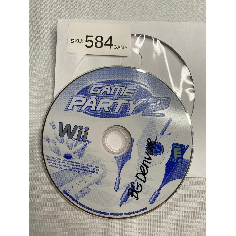 Game Party 2 Nintendo Wii Video Game Disc Only